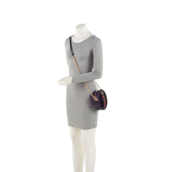 Gucci Suede Ophidia Round Mini Shoulder Bag - Picture 5 of 15